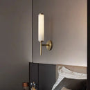 Axyaa Marble Wall Light: Luxury Copper Art Decor for Living Room, Bedroom, Hotel