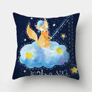 Axyaa Rainbow Nebula Throw Pillow Case for Living Room and Bedroom