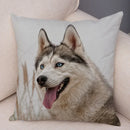 Siberian Husky Pillowcase - Axyaa Animal Cushion Cover, Decor, Cute, Dog Print
