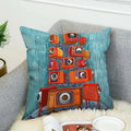 Axyaa 40x40 Jane Koluga Art Pillow Cover for Home Decor and Car Sofa Fall Theme