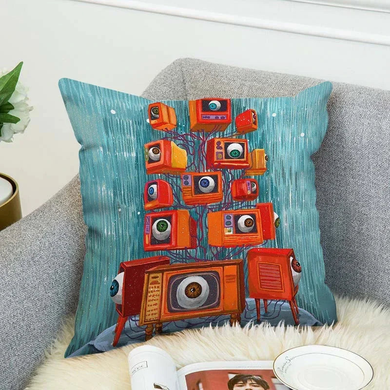Axyaa Anime Decorative Pillow Covers for Home Decor - Cushion Cover Collection