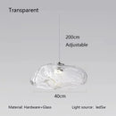 Nordic Glass Chandelier Light | Axyaa LED Pendant Lamp for Kitchen, Bedroom, Living & Dining Room