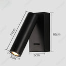 Axyaa Adjustable Angle 3W LED Bedside Reading Light, Warm White for Bedroom, Living Room