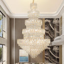 Axyaa Luxury Crystal Chandelier: Elegant European Style Main Dining Room Lighting