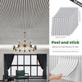 Axyaa 3D Stereo Self-Adhesive Grille Wall Stickers - 10 Pieces | 40*40 cm Square Sheets