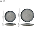 Axya Ceramic Steak Plate: Retro Creative Restaurant Tableware, Sushi, Pasta, Desserts