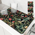 Axyaa Kitchen Absorbent Mat: Anti-skid, Quick Drain Pad for Dishes, Tableware, Bathroom.