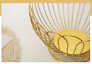 Iron Art Fruit Plate Basket for Living Room Table by Axyaa