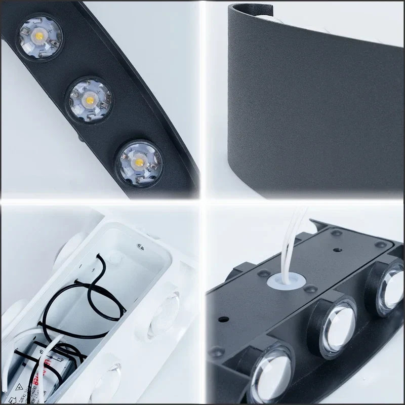 Axyaa Nordic Outdoor LED Wall Lamp for Modern Home Lighting