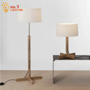 Axyaa Wabi-sabi Solid Wood Floor Lamp LED E27 Zen Art Decor Corner Stand Lighting