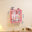 Axyaa Acrylic Dolls Display Stand Wall-Mounted Storage Case - POPMART Hand-made Display Box