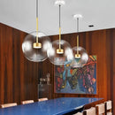 Axyaa Micky Glass Globe LED Pendant Light - Copper Lustre Pendant Lamp
