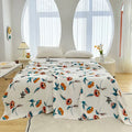 Axyaa Bamboo Fiber Summer Cool Quilt Blanket Single Thin Nap Air Conditioner Blanket