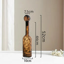 Axyaa Amber Glass Vase for Table Floral Arrangement and Room Decor