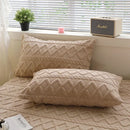 Axyaa Velvet Pillowcase Pair - Warm Rectangle Cushion Cover 48x74cm