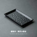 Axyaa Cherry Wood Tea Mat Tray for Serving Tea - Retro Japanese Design