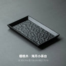 Axyaa Cherry Wood Tea Mat Tray for Serving Tea - Retro Japanese Design