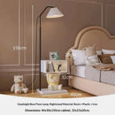 Axyaa Cute Apple Floor Lamp with Side Table, LED Light, Modern Decor for Small Living Room