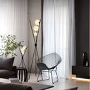Axyaa Nordic Moon LED Floor Lamp Iron Tripod for Modern Living Room Bedroom