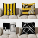 Axyaa Bee Pattern Pillow Cover for Sofa, Bedroom, Car - Cute & Happy Design