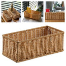 Axyaa Woven Plastic Storage Basket for Coffee, Vegetables, Snacks, and More