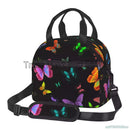Axyaa Colorful Butterflies Insulated Lunch Bag with Shoulder Strap