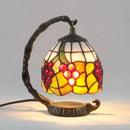 Axyaa Tiffany Glass Table Lamp LED for Home Study Bedroom