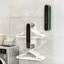 Axyaa Wall Mounted Clothes Hanger Organizer - Retractable Bathroom Balcony Storage Rack