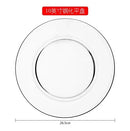 Axyaa 10" Tempered Glass Microwave Plate - Heat-Resistant Fruit Salad Dish