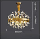 Axyaa Colorful Glass Chandelier LED Pendant Light for Luxury Living Spaces