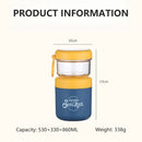 Axyaa 860ml Stainless Steel Soup Cup with Spoon and Lid