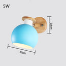 Axyaa Macaron Sconce: Colorful LED Adjustable Wall Light for Bedroom, Living Room, Foyer