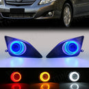Axyaa LED Angel Eyes Fog Lamps with Halogen DRL for Toyota Corolla Altis 2008-2010
