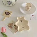 Axya Cute Bear Ceramic Plate Set for Kitchen Storage and Display
