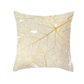 Axyaa Gold Plant Polyester Pillow Case for Home Decor