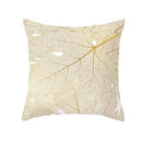 Axyaa Gold Plant Polyester Pillow Case for Home Decor
