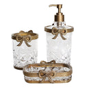Axya Vintage Gold Bathroom Accessory Set