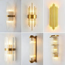 Axyaa Nordic Crystal Wall Lamp: Elegant LED Wall Light for Living Room & Bedroom