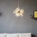 Axyaa Glass Bubble Chandelier Pendant Lamp for Living Room Dining Room Kitchen Island