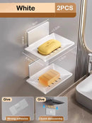 Aluminum Soap Dish Holder Wall Mounted for Kitchen & Bathroom by Axyaa