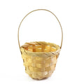 Axyaa Mini Braid Flower Baskets with Handle for Wedding Decor or Gift Baskets