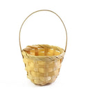 Axyaa Mini Braid Flower Baskets with Handle for Wedding Decor or Gift Baskets