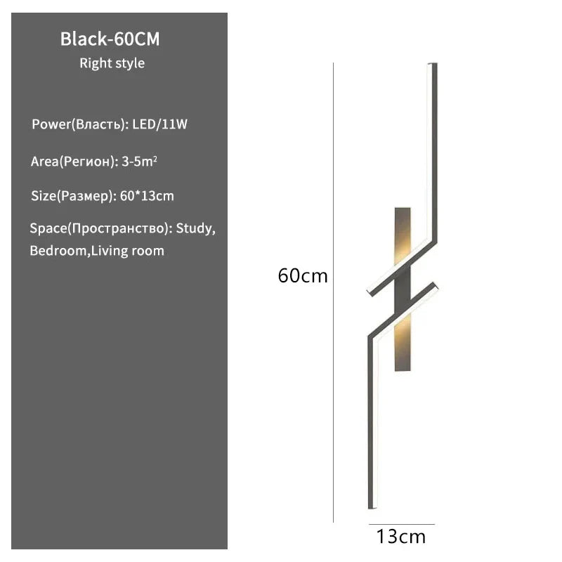 Axyaa Modern LED Wall Sconce for Bedroom Living Room TV Background