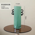 Axyaa Glass Vase Double-eared Straight-tube for Flower Arrangement and Home Decor