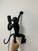 Axyaa Modern Monkey Pendant Light | Resin Animal LED Fixture for Home Decor