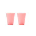 Axyaa Pink Plastic Reusable Cups for Home, Kitchen, Restaurant, Picnic, Camping - Set of 6