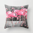 Axyaa Flamingo Pattern Cushion Cover 45*45cm