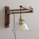 Axyaa Clear Glass LED Wall Sconce Modern Stair Light Fixture