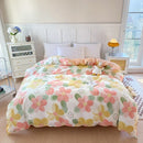 Axyaa Striped Cotton Duvet Cover for Queen/King Size Double Bed - Single Bed Kids Cover