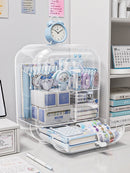 Acrylic Organizer with Drawers by Axyaa: Stylish Desktop Storage for Stationery